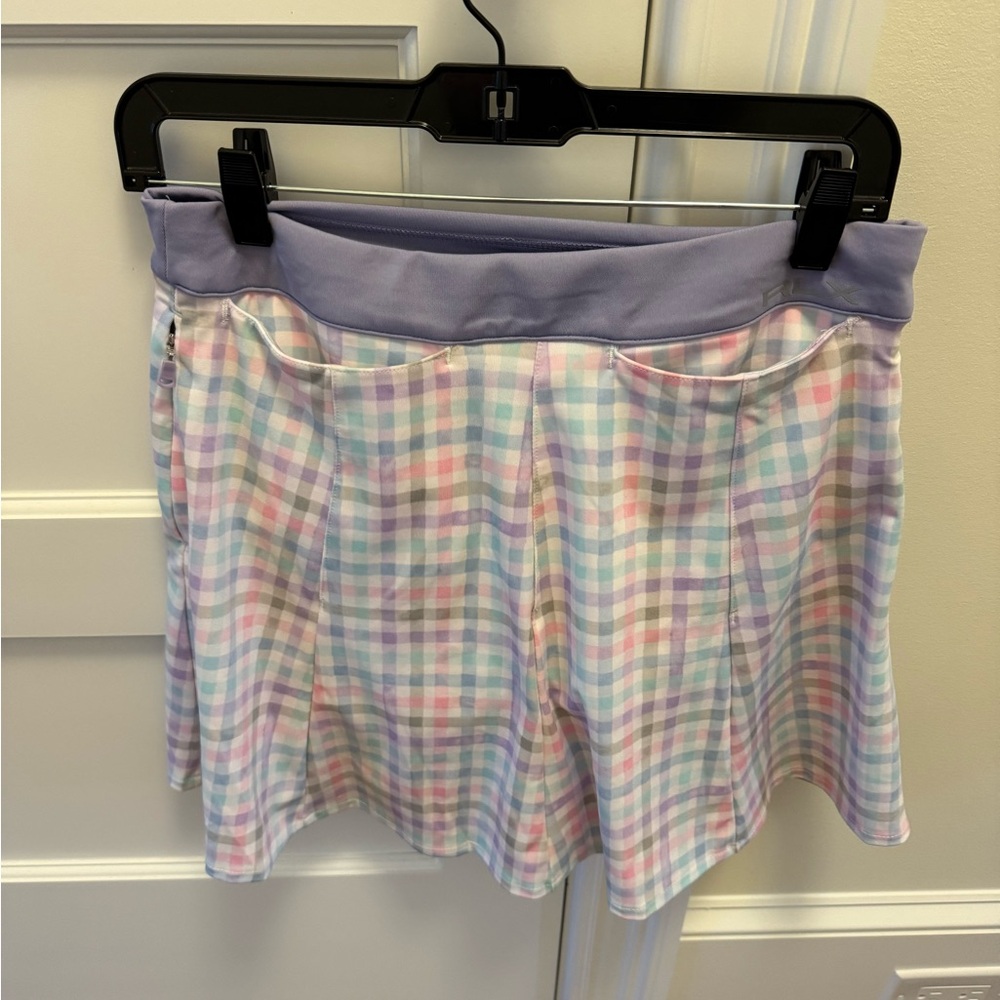 Ralph Lauren Lavender and Pastel Plaid Skirt